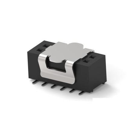 Patice PCB, řada: 1MM-R, orientace těla: Svislé, rozteč: 1 mm Deska-deska, počet kontaktů: 8, počet řad: 2, Deska