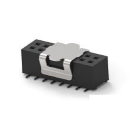 Patice PCB, řada: 1MM-R, orientace těla: Svislé, rozteč: 1 mm Deska-deska, počet kontaktů: 16, počet řad: 2, Deska