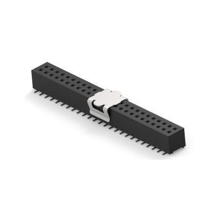 Patice PCB, řada: 1MM-R, orientace těla: Svislé, rozteč: 1 mm Deska-deska, počet kontaktů: 50, počet řad: 2, Deska
