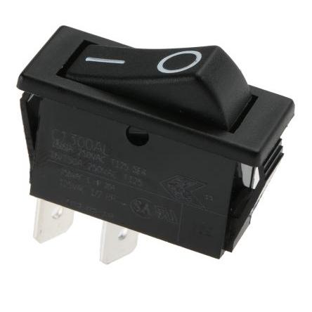 Arcolectric (Bulgin) Ltd Kolébkový spínač IP67, IP54, barva ovladače: Černá SPST Panel Zap-vyp 16A