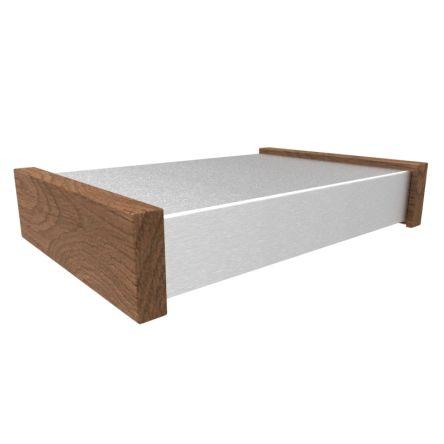 Hammond Hliníkové pouzdro, řada: 1444 barva Přírodní stříbrná Hliník 203.2 mm 50.8 mm 304.8 mm