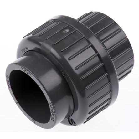 Plastová potrubní armatura Šedá Přímý Spojka Georg Fischer 32 mm