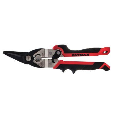 Stanley Nůžky na plech, pro Ocel, Lepenka, Pryž, Hliník, Kůže, Polyvinylchlorid, kapacita řezání: 1.2 mm, celková délka: