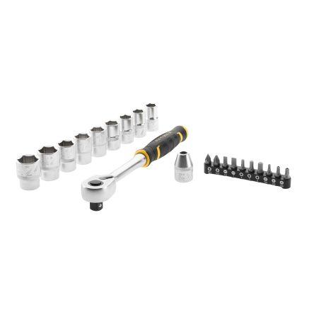 Sada bitových nástrčkových hlavic, počet kusů: 21 13 mm, 14 mm, 15 mm, 16 mm, 17 mm, 18 mm, 19 mm, 22 mm, 24 mm Metrické