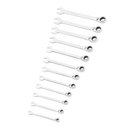 Sada kombinovaných klíčů, počet kusů: 12, Chrom-vanadová ocel, 8 mm, 9 mm, 10 mm, 11 mm, 12 mm, 13 mm, 14 mm, 15 mm, 16