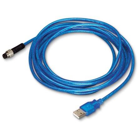 Kabel pro snímače a ovladače, A: Vnější, A: Rovný 4, B: USB typu A, B: Vnější, IP67, řada: 756 WAGO 1 m