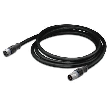 Kabel pro snímače a ovladače, A: Vnitřní, A: M12, Rovný 5, B: M12, Přímý, B: Vnější, 250V 5, IP67, řada: 756 WAGO 1 m