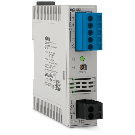 WAGO Napájecí zdroj na lištu DIN 787, počet výstupů: 1 Spínaný napájecí zdroj 264V ac 1 A St. 24V dc DC 24 W