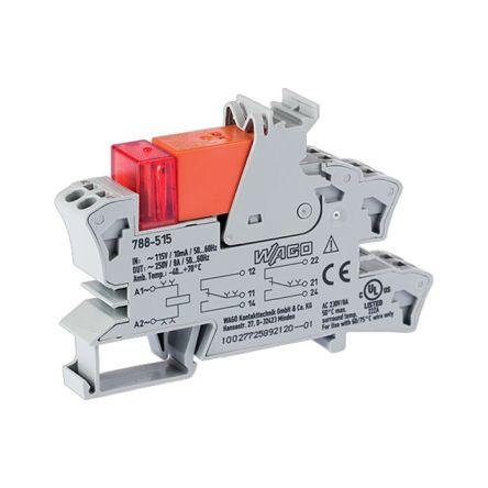 WAGO Modul relé 115V ac DPDT Lišta DIN 788 8mA