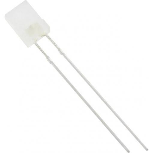 HuiYuan 2534W2D-KHA-A LED s vývody bílá hranatý 2 x 5 mm 175 mcd 120 ° 20 mA