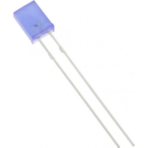 HuiYuan 2534B2D-KHC-C LED s vývody modrá hranatý 2 x 5 mm 500 mcd 120 ° 20 mA