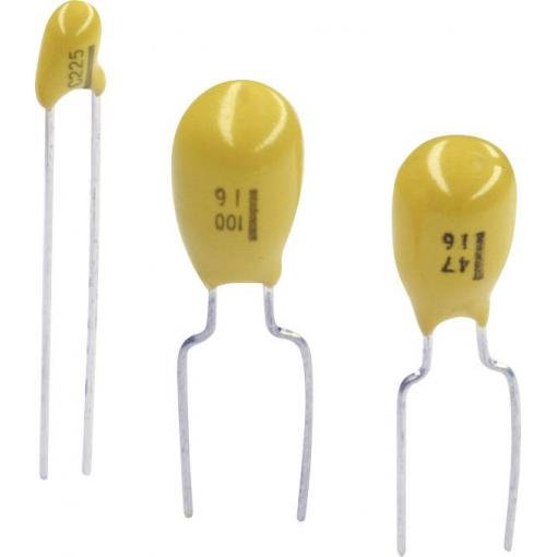 TANCAP CA42-225M035AB Tantalový kondenzátor THT 2.5 mm 2.2 µF 35 V 20 % (š x v) 4.8 mm x 14 mm 1 ks
