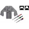 TOOLCRAFT PLE-0H6 Lisovací vložky Krimpovací nástavec pro zástrčku Delphi Weather Pack H6, AWG 22/20-18, 0,35 / 0,5 - 0,8 mm² Vhodné pro značku (kleště):