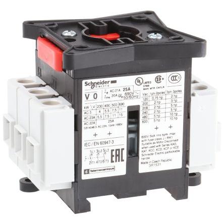 Schneider Electric Spínač-odpojovač a izolátor, řada: TeSys VARIO 3pólový 25 A