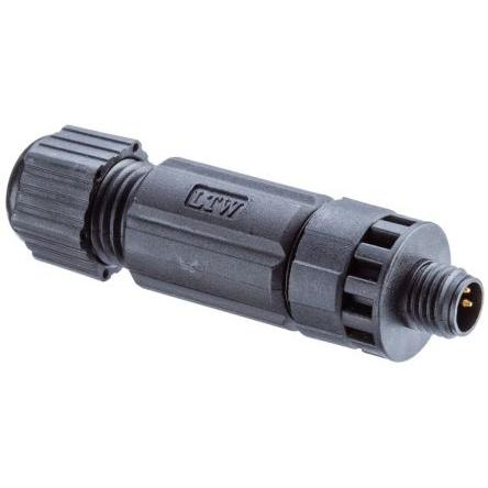 Kulatý průmyslový konektor, počet kontaktů: 3, Šroubová svorka, velikost: M8 Amphenol Industrial, pohlaví kontaktu: