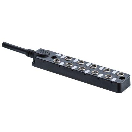 Amphenol Industrial Rozváděč senzorů, řada: X-LOK 3m kabel, 30V 6A M8