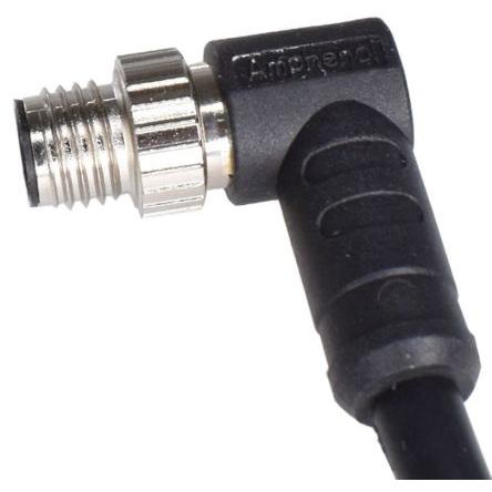 Kulatý konektor, počet kontaktů: 3, velikost: M8 Amphenol Industrial, pohlaví kontaktu: Vnější, orientace těla: Rovný