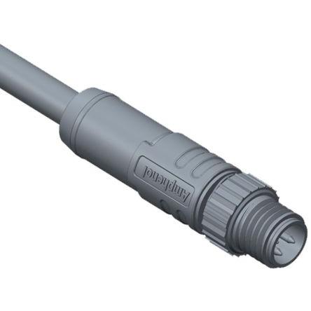Kulatý konektor, počet kontaktů: 3, velikost: M8 Amphenol Industrial, pohlaví kontaktu: Vnější, orientace těla: Rovný