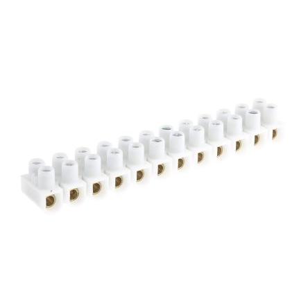 Legrand Pás Terminal 16mm², Přímá Bílá, počet cest: 12 76A, 16mm², 400V Šroubová