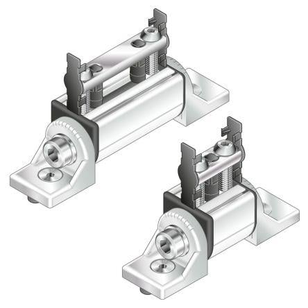 Otočné rameno Ložisková jednotka Panel příslušenství Bosch Rexroth 17 mm, pasuje do profilu: 40 x 40 mm