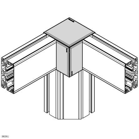 Bosch Rexroth Obdélníková krytka Krytka, Polypropylen barva Černá, pasuje do profilu: 60 x 120 mm, pasuje do drážky : 10