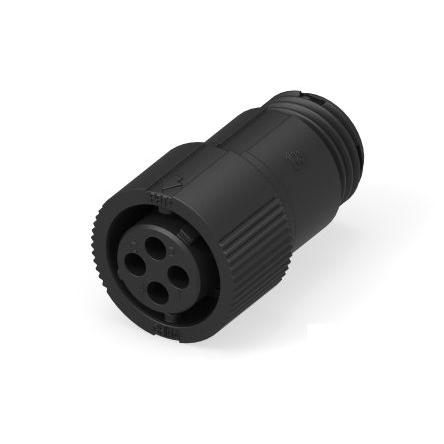 Kulatý průmyslový konektor, počet kontaktů: 3, Kabel, velikost: Miniature TE Connectivity, pohlaví kontaktu: Vnitřní,