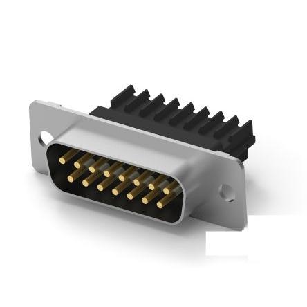 TE Connectivity Konektor D-Sub, řada: Amplimite HDE, počet kontaktů: 2, orientace těla: Horizontální, Kabel Vnější,
