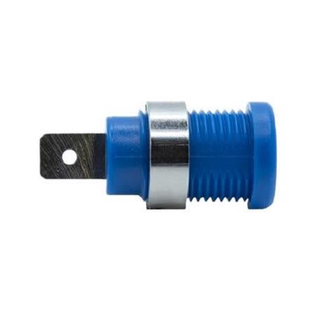 Mueller Electric Banánkový konektor, 4 mm, 1kV, 35A, Modrá, Vnější Pájecí očko, materiál kontaktu: Mosaz, pokovení