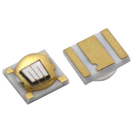 VLMU3510-365-130 UV LED, řada: VLMU3510 2 kolíková 1 Povrch 367 nm ±65° Vishay 690 mW