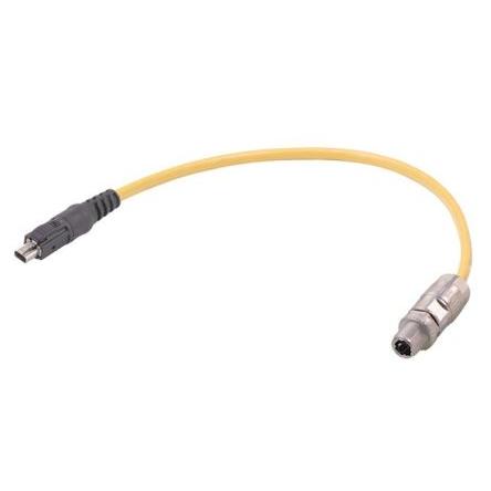 Kabel, A: Vnější, A: Rovný, B: Přímý, B: Vnější, 60V 2, IP65, IP67, řada: HARTING T1 Industrial HARTING 2 m
