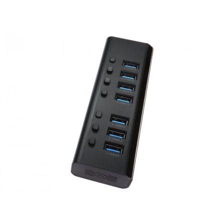 Rozbočovač USB NLUSB3-7PL, standard: USB 3.0 USB, počet portů USB: 7 USB 167 mm NewLink