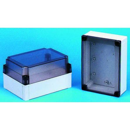 Fibox Pouzdro, řada: MNX IP66, IP67 Nestíněný barva Šedá barva Šedá Polykarbonát 180 mm 35 mm 130 mm