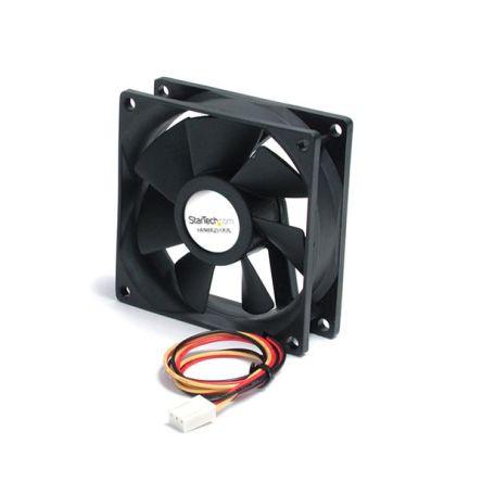 StarTech.com Axiální ventilátor, průtok vzduchu: 26.6 cfm 12V dc 80 mA 1 in 3.1in 3.1 in