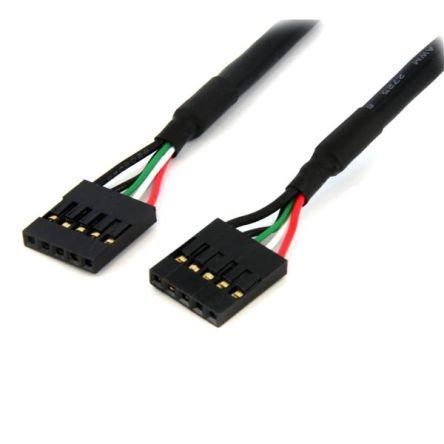 StarTech.com Sestava kabelů USB Vnitřní, řada: USBI, A: IDC, 609.6 mm Vnitřní, Černá, B: IDC