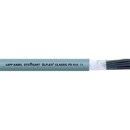 Ovládací kabel, řada: OLFLEX CLASSIC FD 810 7žilový 20 AWG Polyvinylchlorid plášť Lapp Nestíněný 50 m, Šedá