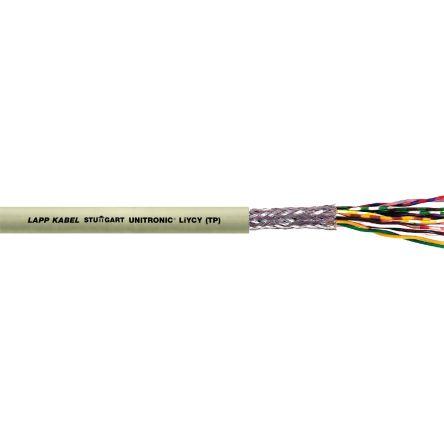 Kroucený párový kabel, řada: UNITRONIC LiYCY, Polyvinylchlorid, 250V 1 mm², chování ohně: Nehořlavost podle IEC