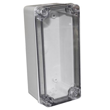 CAMDENBOSS Univerzální skříň, řada: X6 IP67 Nestíněný barva Šedá IK08 barva Čirá ABS 180 mm 70 mm 80 mm