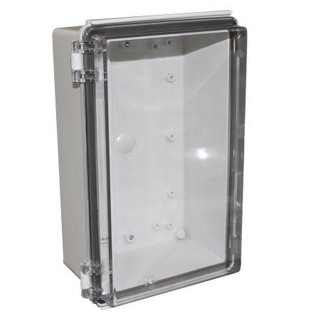 CAMDENBOSS Univerzální skříň, řada: X8 IP67 Nestíněný barva Šedá IK08 barva Čirá ABS 270 mm 110 mm 170 mm