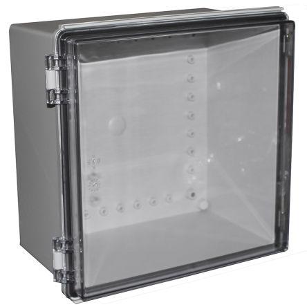 CAMDENBOSS Univerzální skříň, řada: X8 IP67 Nestíněný barva Šedá IK08 barva Čirá ABS 300 mm 180 mm 300 mm