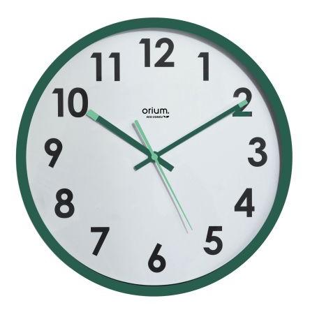 Hodiny barva Zelená Analogové Nástěnná 30 cm Baterie Orium