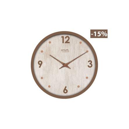 Hodiny barva Dřevo Analogové Nástěnná 30 cm Baterie 1 AA LR06 Orium