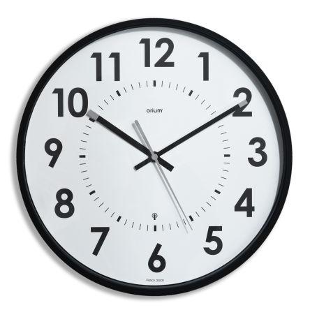 Hodiny barva Černá Rádiové ovládání Analogové Nástěnná, ABS, ABS 30 cm Baterie Orium