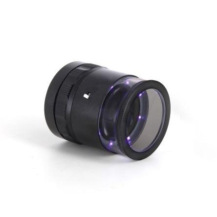 Zvětšovací sklo, poměr zvětšení: 10x průměr čočky 30 mm Osvětlené ideal-tek