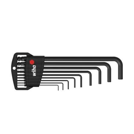 Sada šestihranných klíčů, počet kusů: 9 1x držák Classic, 1x klíč L 1,5 mm, 1x klíč L 2,5 mm, 1x klíč L 2 mm, 1x klíč L