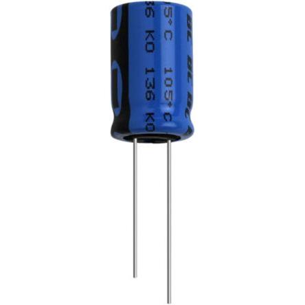 Kondenzátor, řada: 136 RVI 1000 μF ±20 % 35V dc Radiální vedení MAL213630102E3, Průchozí otvor Vishay