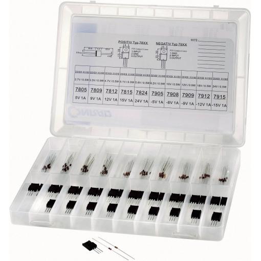TRU COMPONENTS sada diod a regulátorů 130 ks