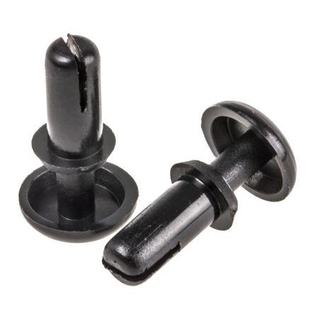 Essentra Nýt, Nylon, délka nýtu: 7.1 mm, Obyčejný Zacvaknutí, průměr nýtu: 3 mm tloušťka 5 mm