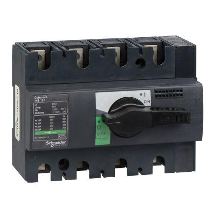 Schneider Electric Oddělovací (hlavní) vypínač, rozsah: ComPacT INS 4pólový Povrch IP40 125A 22 kW