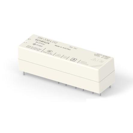 TE Connectivity Relé s nucen��m vstupem 4 NO, 2 NC Montáž na plošný spoj 8A 12V dc SCHRACK SR6