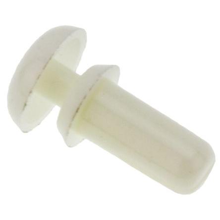 Essentra Nýt, Nylon, délka nýtu: 6.1 mm, Obyčejný Zacvaknutí, průměr nýtu: 2.6 mm tloušťka 4.3 mm